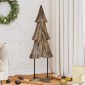vidaXL Χριστουγεννιάτικο Δέντρο με βάση Καφέ 121 cm Μασίφ ξύλο teak