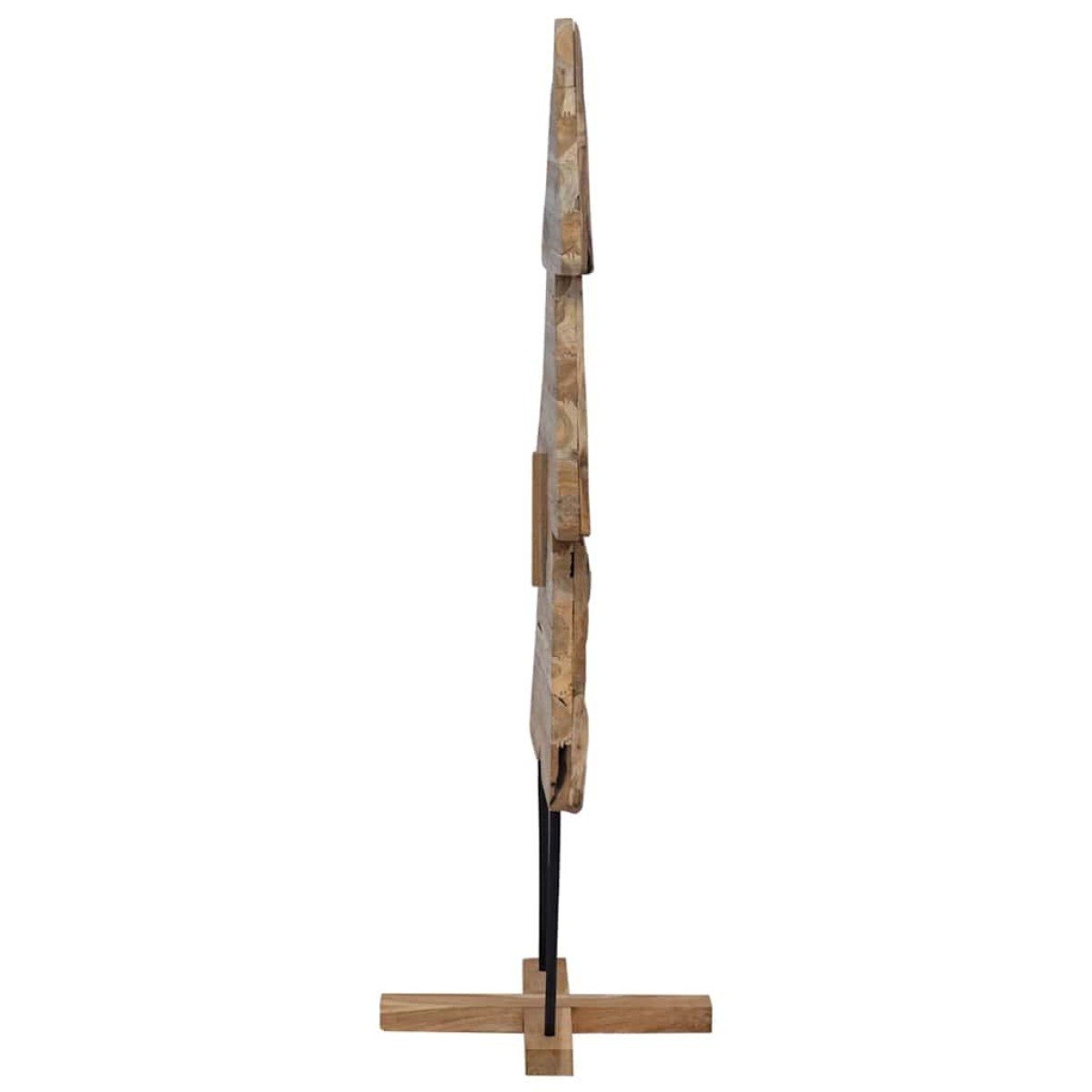 vidaXL Χριστουγεννιάτικο Δέντρο με βάση Καφέ 151 cm Μασίφ ξύλο teak