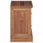 vidaXL Κομοδίνο με συρτάρι Φυσικό 40 x 30 x 50 cm Στερεό Ξύλο Τίκ