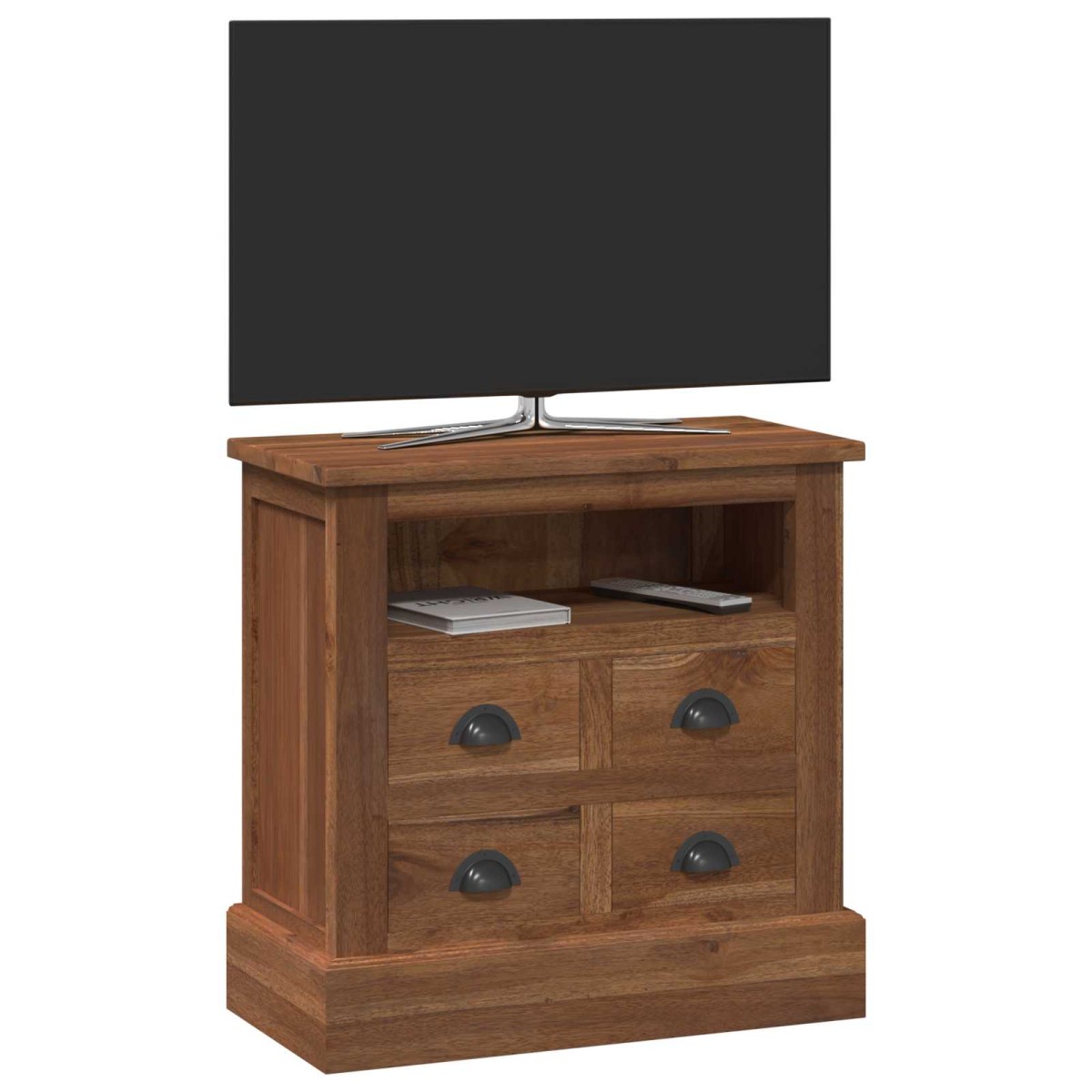 vidaXL Ντουλάπι αποθήκευσης Φυσικό 60 x 30 x 60 cm Στερεό Ξύλο Τίκ