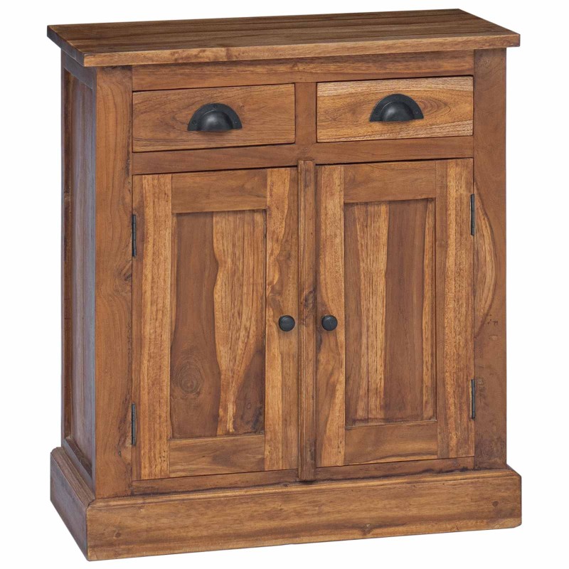 vidaXL Ντουλάπι αποθήκευσης Φυσικό 65 x 30 x 75 cm Στερεό Ξύλο Τίκ
