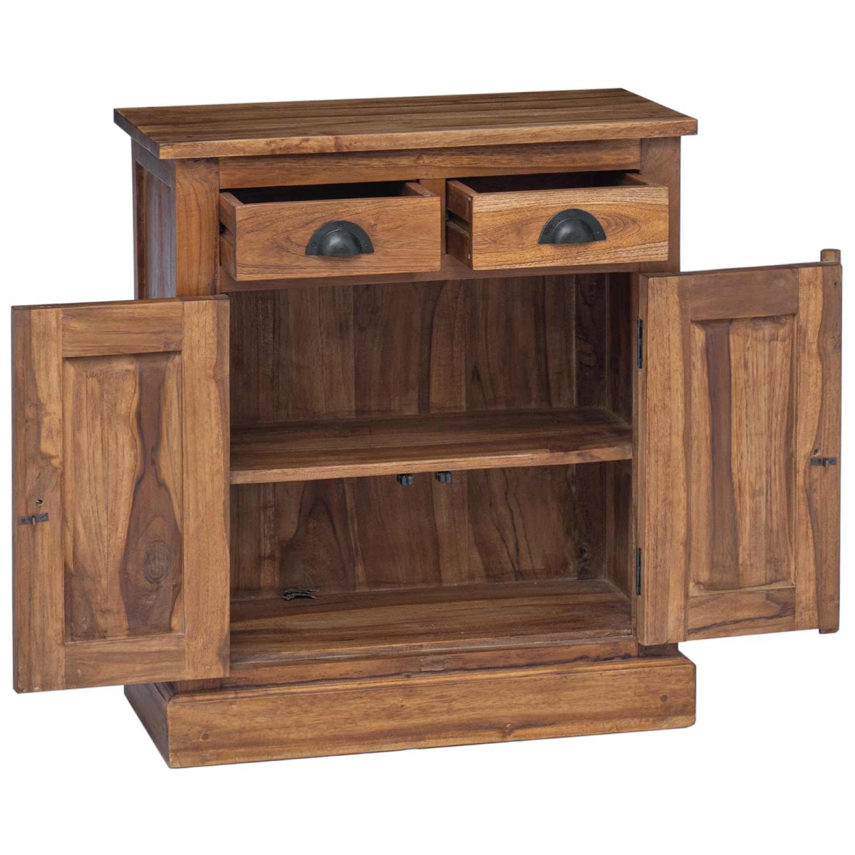 vidaXL Ντουλάπι αποθήκευσης Φυσικό 65 x 30 x 75 cm Στερεό Ξύλο Τίκ