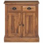vidaXL Ντουλάπι αποθήκευσης Φυσικό 65 x 30 x 75 cm Στερεό Ξύλο Τίκ