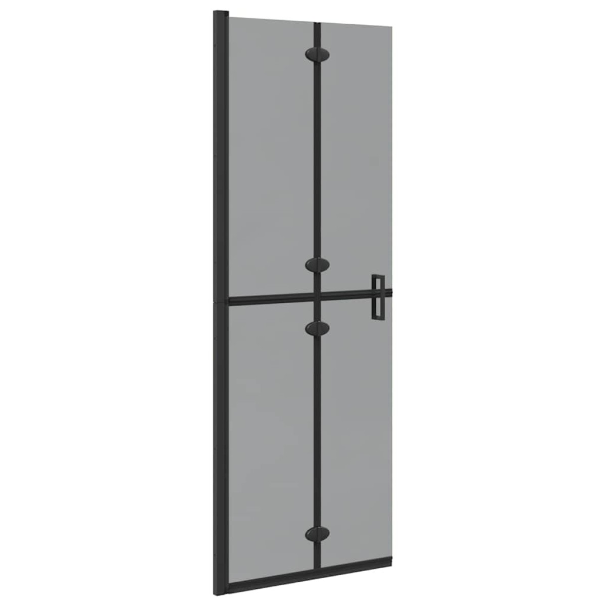 vidaXL Τοίχος Walk-In Ντους Μαύρο 70 x 6,5 x 190 εκ.