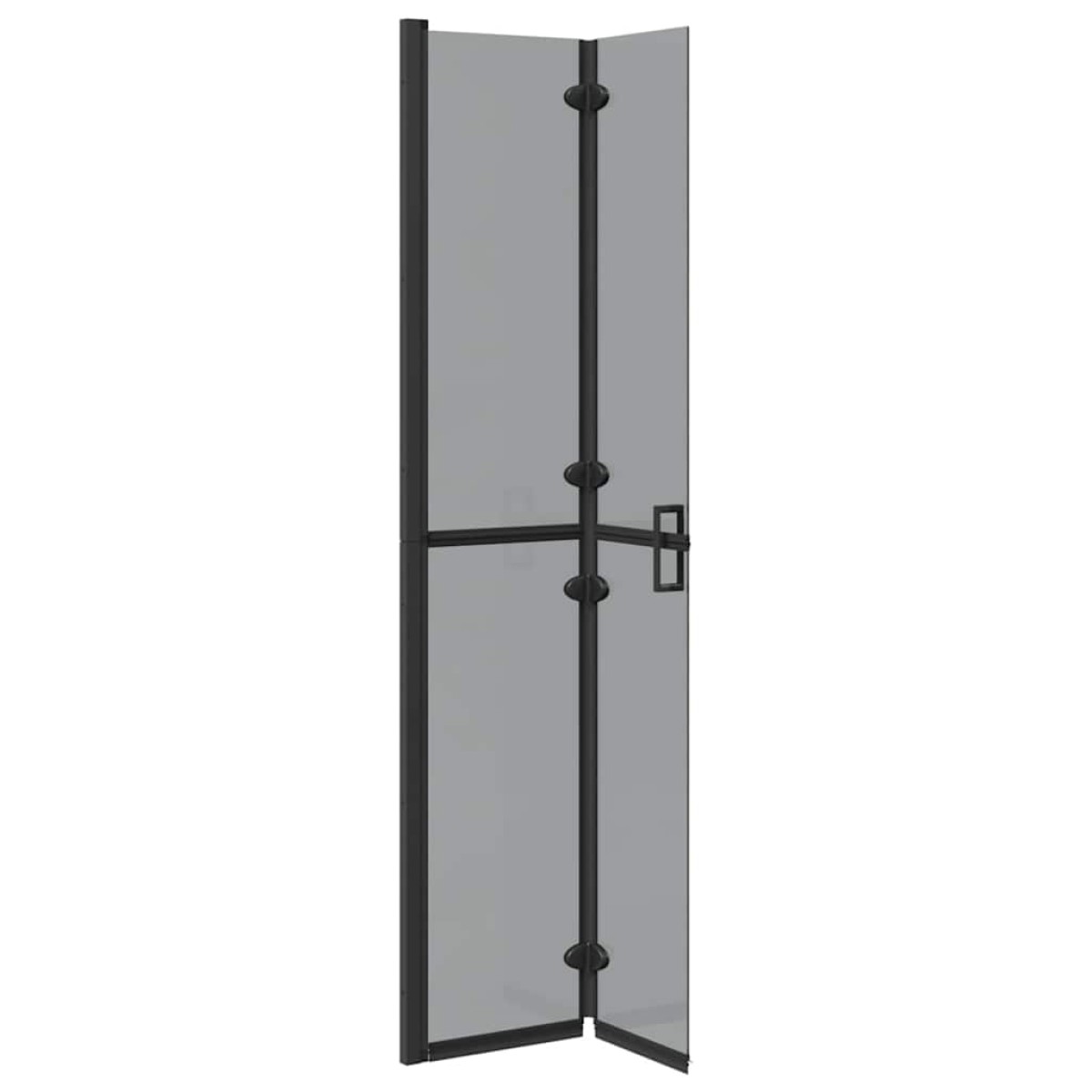 vidaXL Τοίχος Walk-In Ντους Μαύρο 70 x 6,5 x 190 εκ.