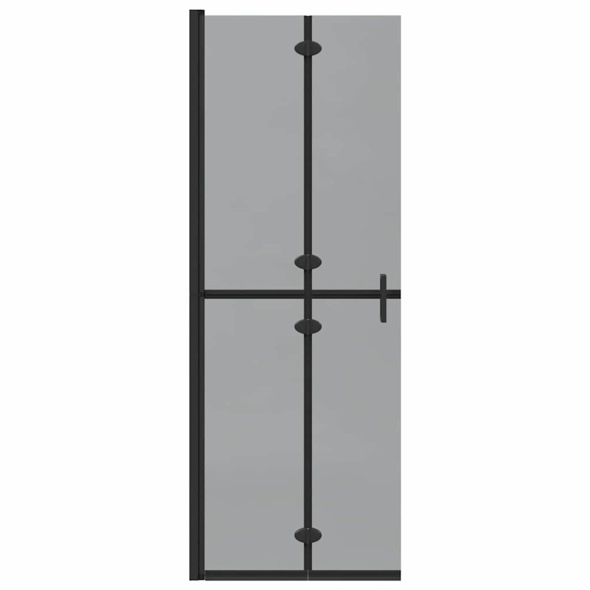 vidaXL Τοίχος Walk-In Ντους Μαύρο 70 x 6,5 x 190 εκ.