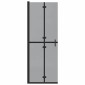 vidaXL Τοίχος Walk-In Ντους Μαύρο 70 x 6,5 x 190 εκ.