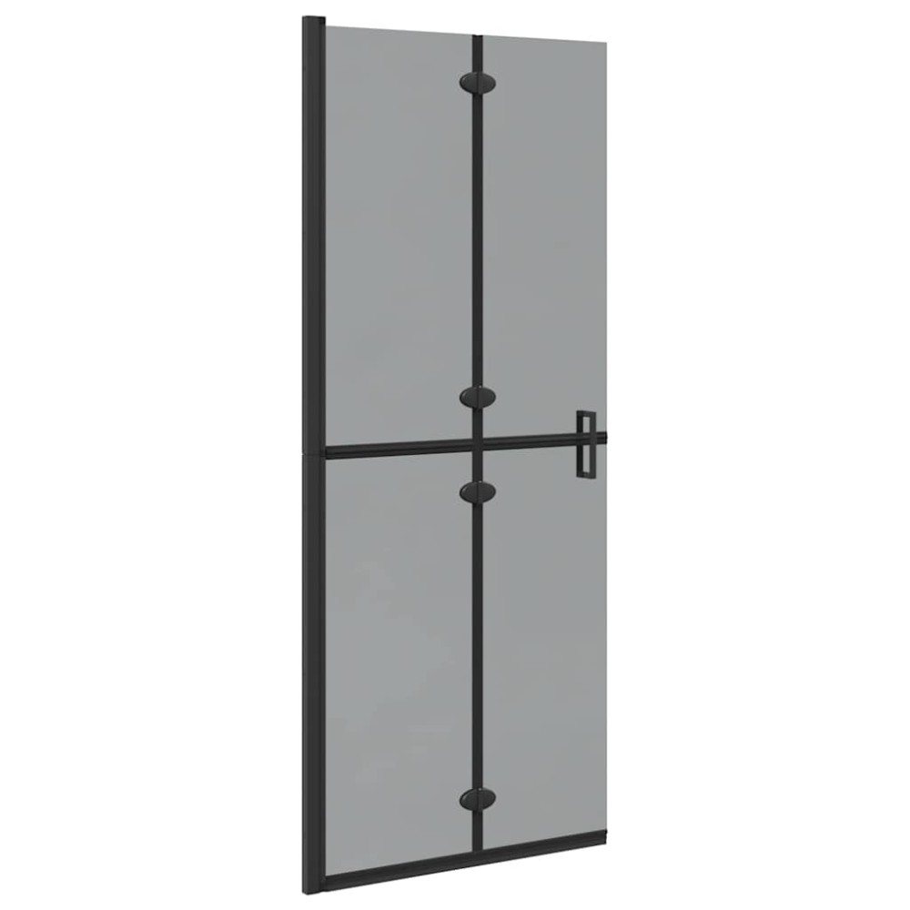 vidaXL Τοίχος Walk-In Ντους Μαύρο 80 x 6,5 x 190 εκ.
