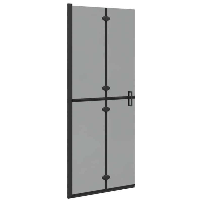 vidaXL Τοίχος Walk-In Ντους Μαύρο 80 x 6,5 x 190 εκ.
