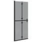 vidaXL Τοίχος Walk-In Ντους Μαύρο 80 x 6,5 x 190 εκ.