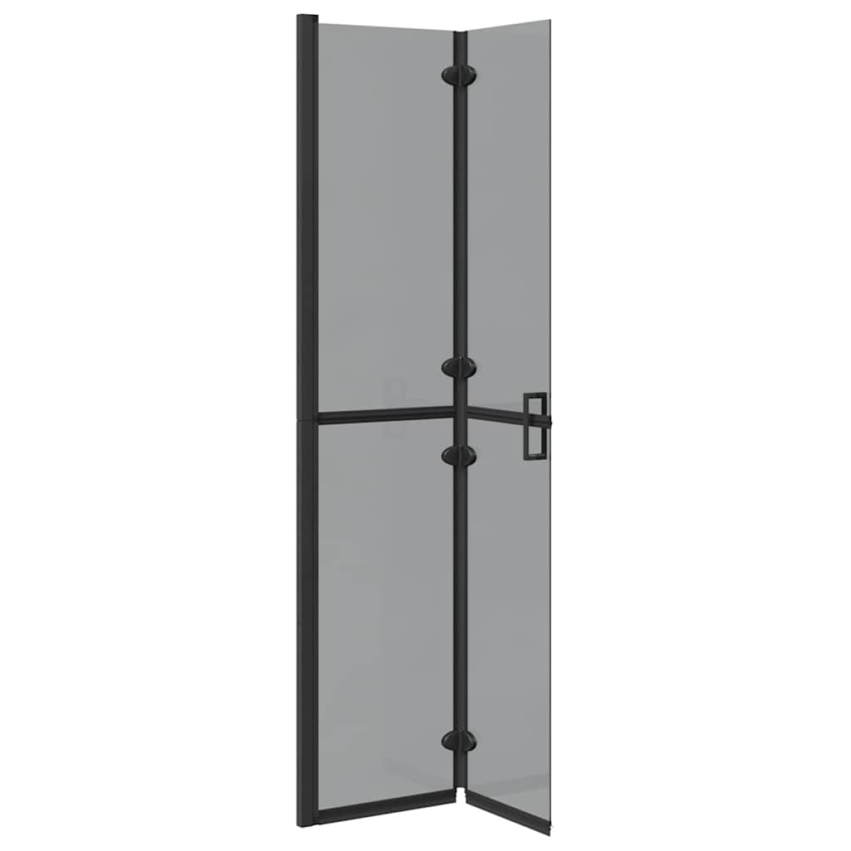 vidaXL Τοίχος Walk-In Ντους Μαύρο 80 x 6,5 x 190 εκ.