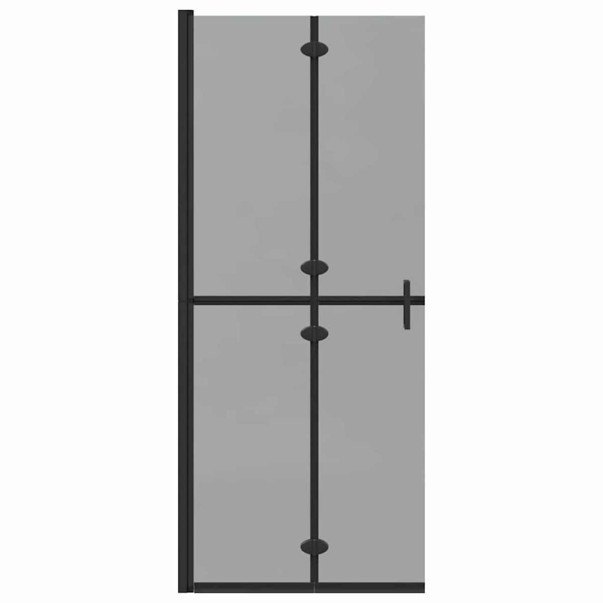 vidaXL Τοίχος Walk-In Ντους Μαύρο 80 x 6,5 x 190 εκ.