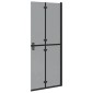 vidaXL Τοίχος Walk-In Ντους Μαύρο 80 x 6,5 x 190 εκ.