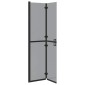 vidaXL Τοίχος Walk-In Ντους Μαύρο 90 x 6.5 x 190 εκ.