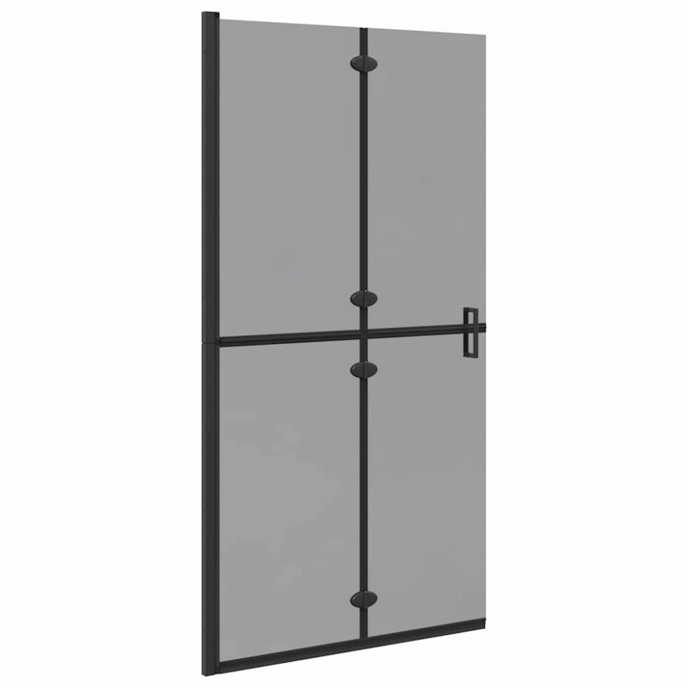 vidaXL Τοίχος Walk-In Ντους Μαύρο 100 x 6,5 x 190 εκ.