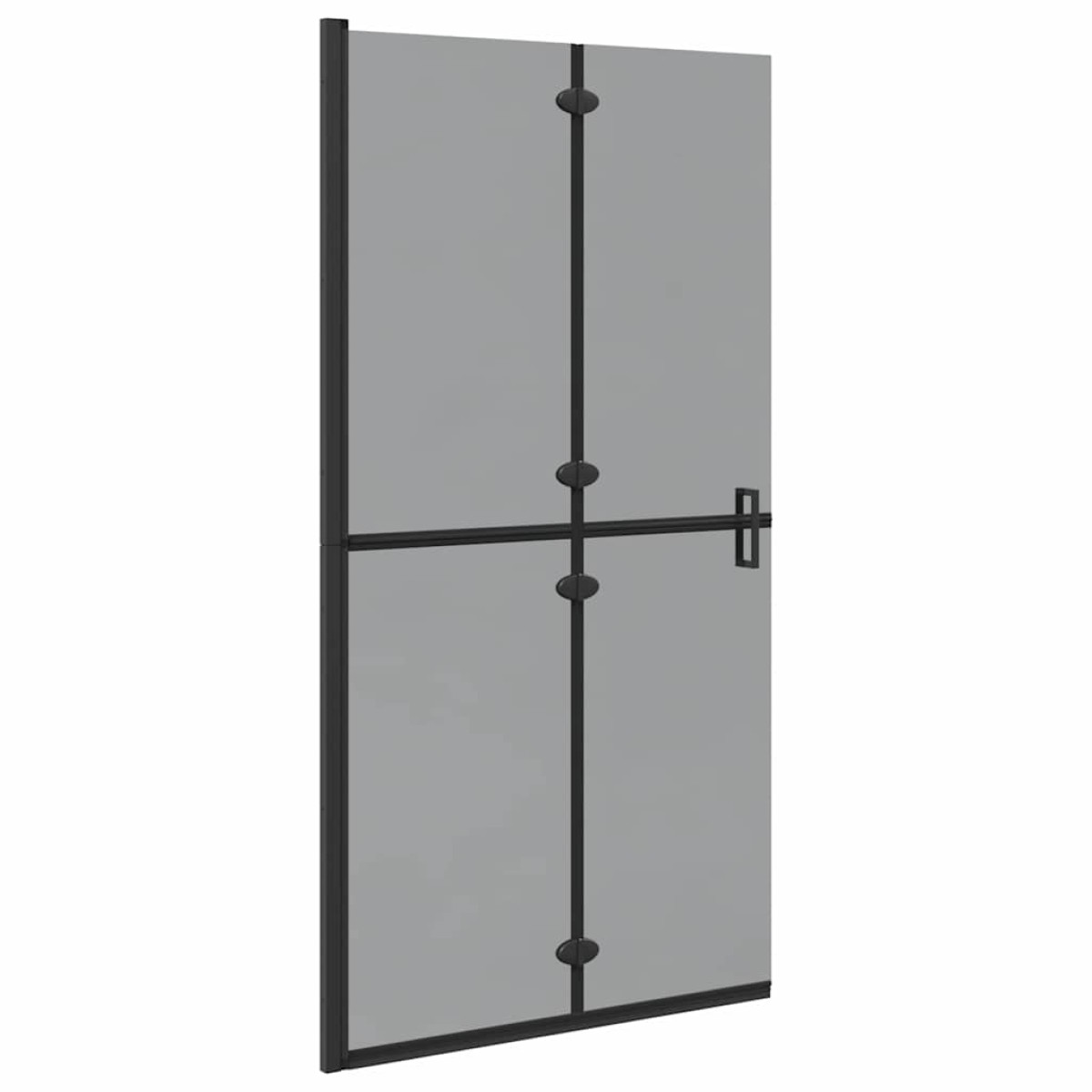 vidaXL Τοίχος Walk-In Ντους Μαύρο 100 x 6,5 x 190 εκ.