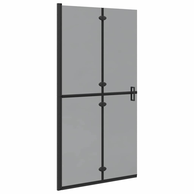 vidaXL Τοίχος Walk-In Ντους Μαύρο 100 x 6,5 x 190 εκ.