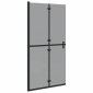 vidaXL Τοίχος Walk-In Ντους Μαύρο 100 x 6,5 x 190 εκ.