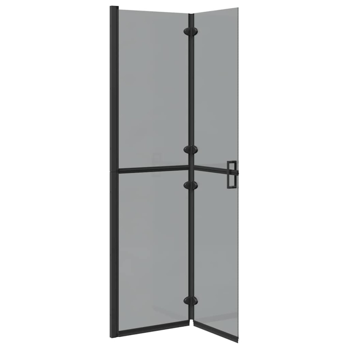 vidaXL Τοίχος Walk-In Ντους Μαύρο 100 x 6,5 x 190 εκ.