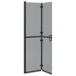 vidaXL Τοίχος Walk-In Ντους Μαύρο 100 x 6,5 x 190 εκ.