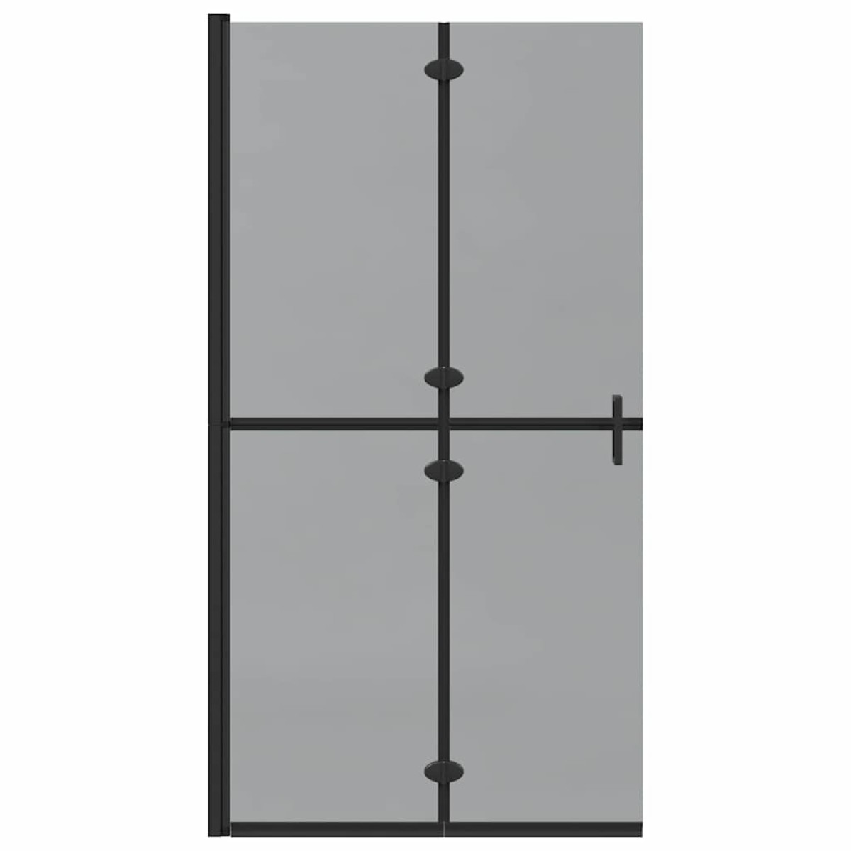 vidaXL Τοίχος Walk-In Ντους Μαύρο 100 x 6,5 x 190 εκ.