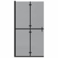vidaXL Τοίχος Walk-In Ντους Μαύρο 100 x 6,5 x 190 εκ.