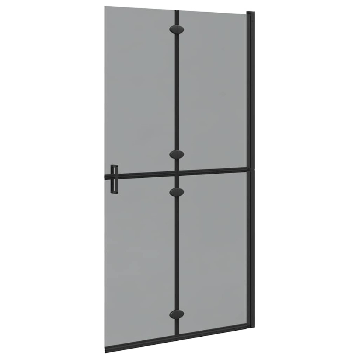 vidaXL Τοίχος Walk-In Ντους Μαύρο 100 x 6,5 x 190 εκ.