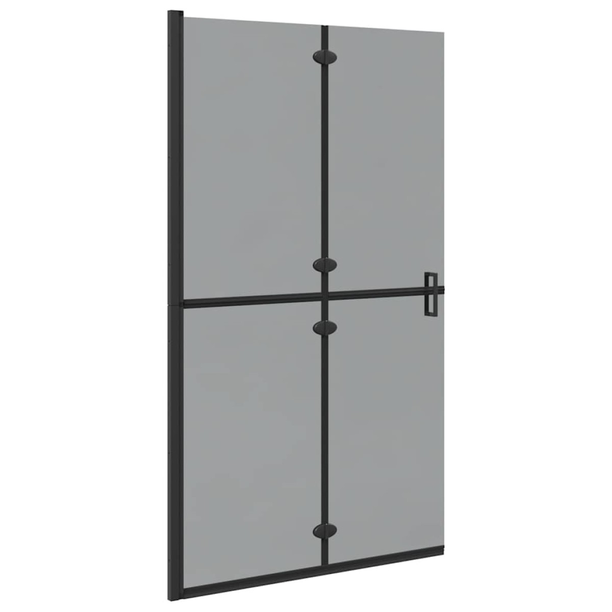 vidaXL Τοίχος Walk-In Ντους Μαύρο 110 x 6,5 x 190 εκ.
