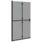 vidaXL Τοίχος Walk-In Ντους Μαύρο 110 x 6,5 x 190 εκ.