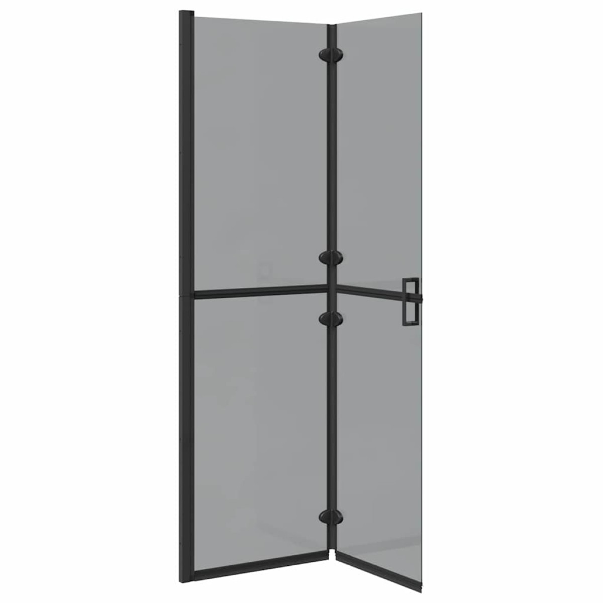 vidaXL Τοίχος Walk-In Ντους Μαύρο 110 x 6,5 x 190 εκ.