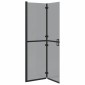 vidaXL Τοίχος Walk-In Ντους Μαύρο 110 x 6,5 x 190 εκ.