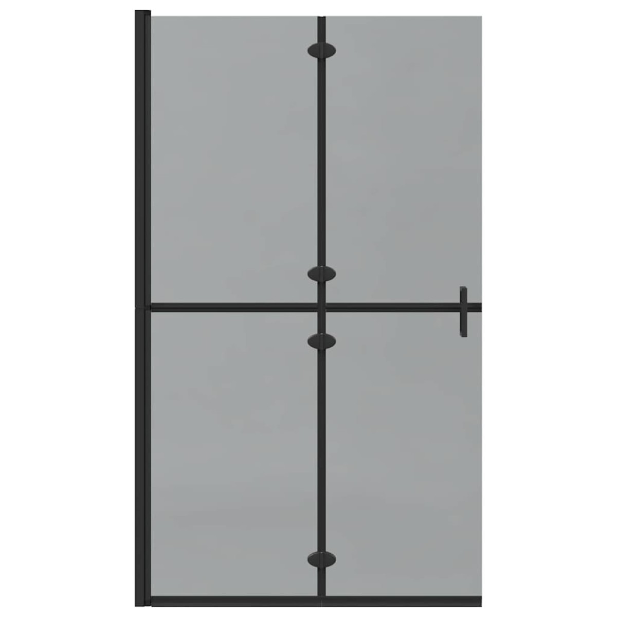 vidaXL Τοίχος Walk-In Ντους Μαύρο 110 x 6,5 x 190 εκ.