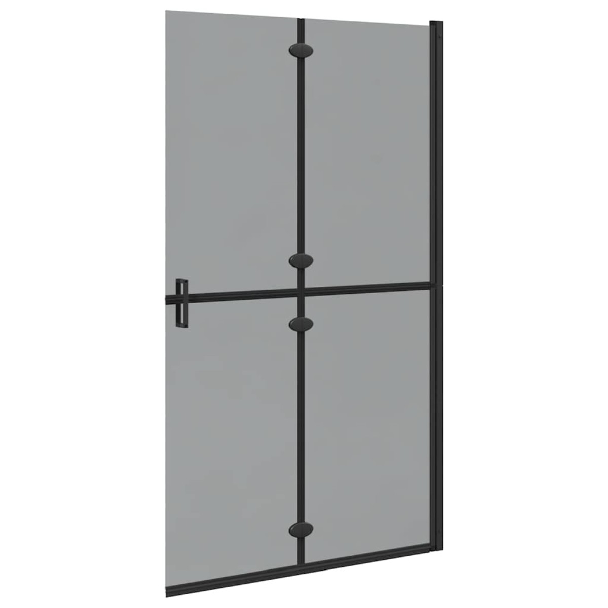 vidaXL Τοίχος Walk-In Ντους Μαύρο 110 x 6,5 x 190 εκ.