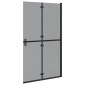vidaXL Τοίχος Walk-In Ντους Μαύρο 110 x 6,5 x 190 εκ.