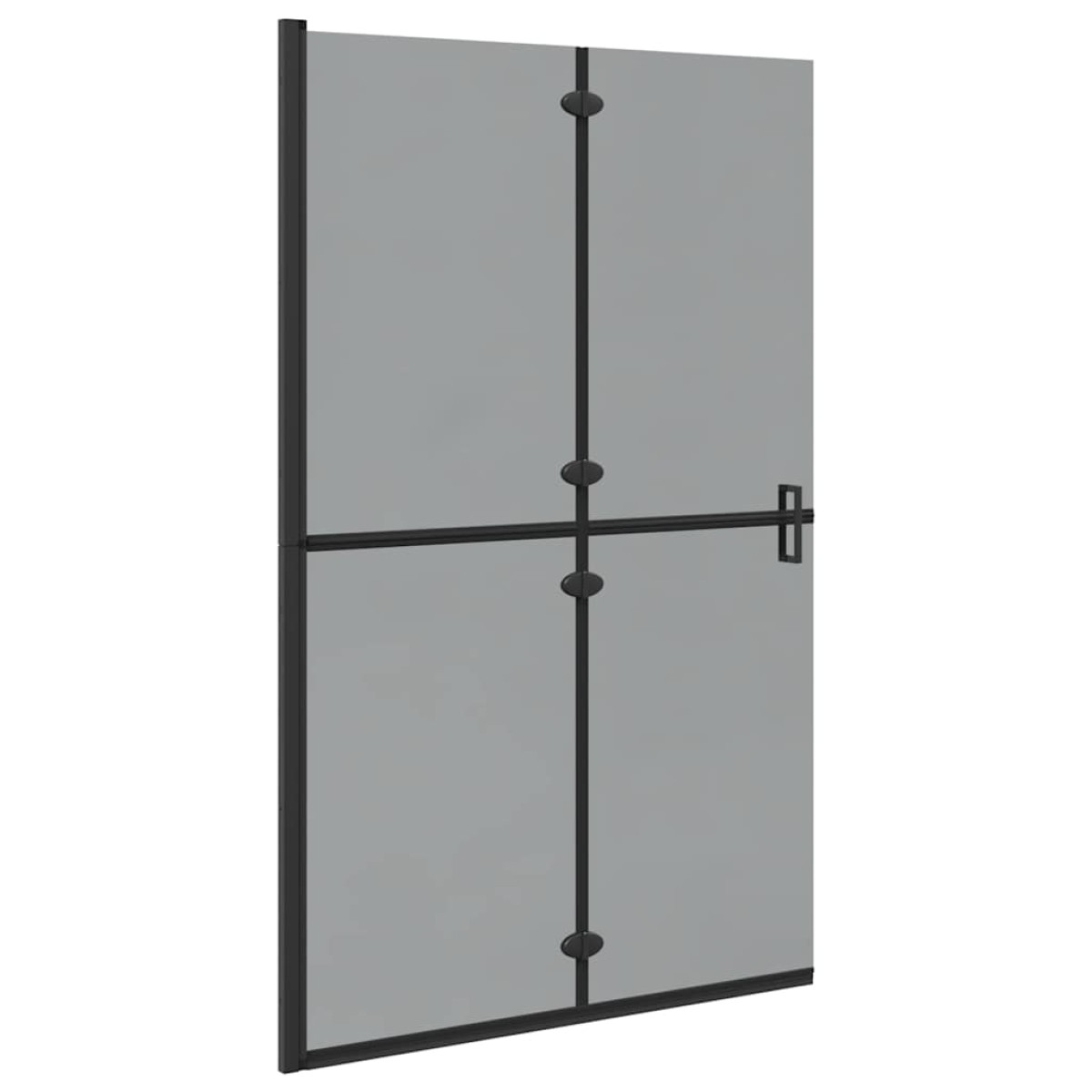 vidaXL Τοίχος Walk-In Ντους Μαύρο 120 x 6,5 x 190 εκ.