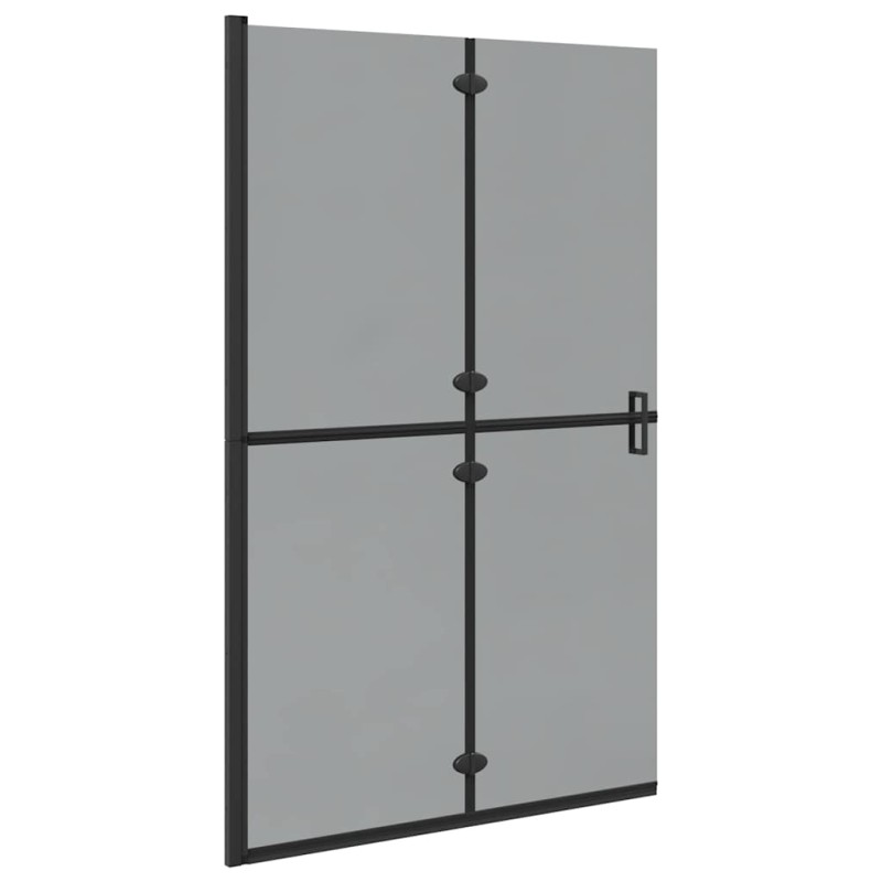 vidaXL Τοίχος Walk-In Ντους Μαύρο 120 x 6,5 x 190 εκ.