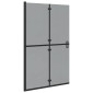 vidaXL Τοίχος Walk-In Ντους Μαύρο 120 x 6,5 x 190 εκ.