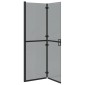 vidaXL Τοίχος Walk-In Ντους Μαύρο 120 x 6,5 x 190 εκ.