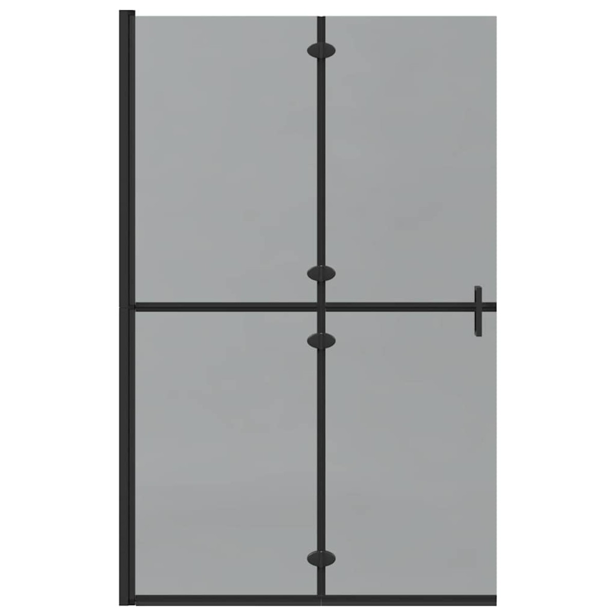 vidaXL Τοίχος Walk-In Ντους Μαύρο 120 x 6,5 x 190 εκ.