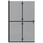 vidaXL Τοίχος Walk-In Ντους Μαύρο 120 x 6,5 x 190 εκ.