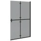 vidaXL Τοίχος Walk-In Ντους Μαύρο 120 x 6,5 x 190 εκ.