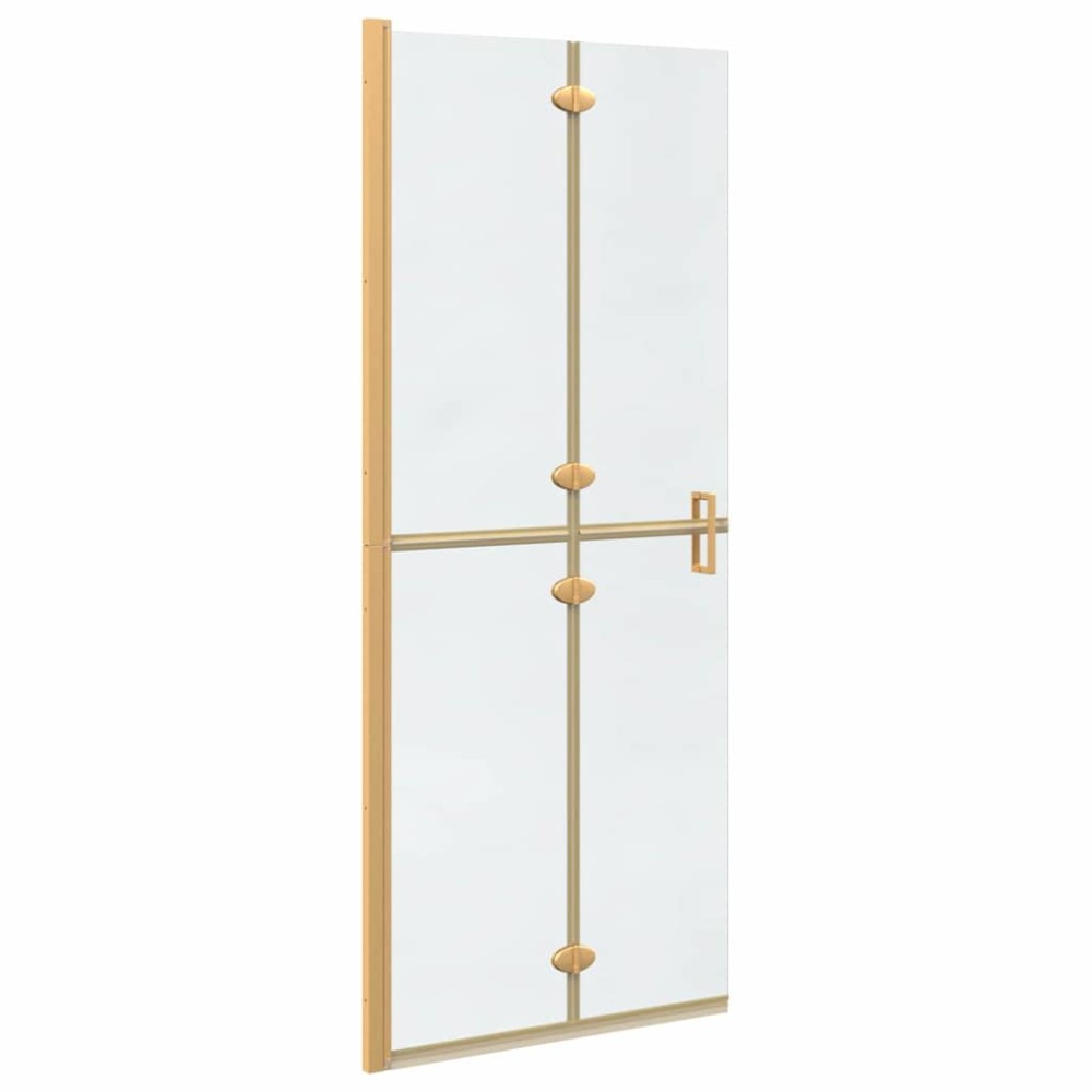 vidaXL Τοίχος Walk-In Ντους Χρυσό 80 x 6,5 x 190 εκ.