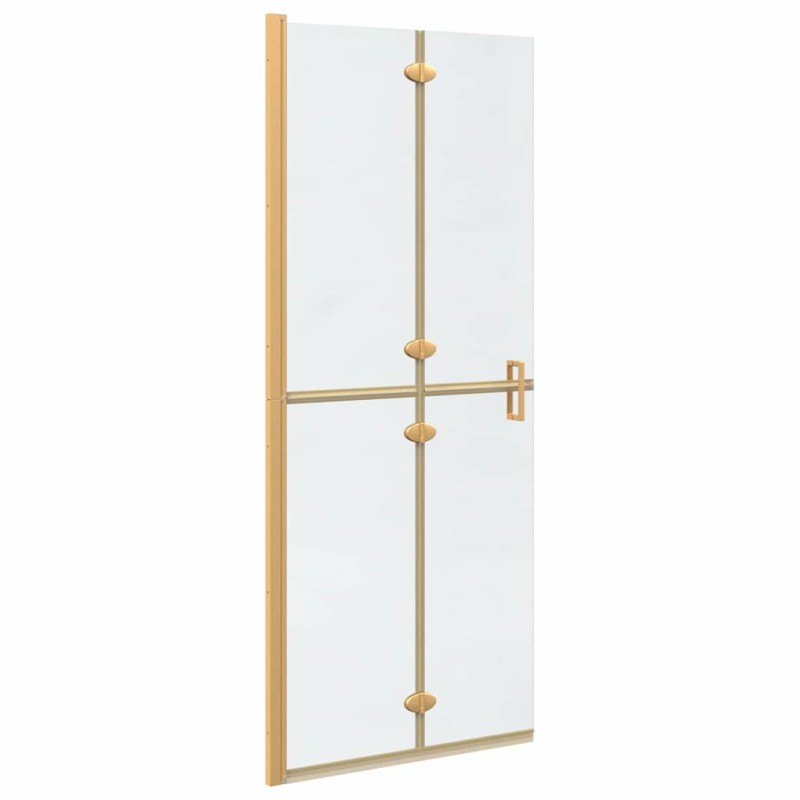 vidaXL Τοίχος Walk-In Ντους Χρυσό 80 x 6,5 x 190 εκ.