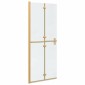 vidaXL Τοίχος Walk-In Ντους Χρυσό 80 x 6,5 x 190 εκ.