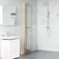 vidaXL Τοίχος Walk-In Ντους Χρυσό 80 x 6,5 x 190 εκ.
