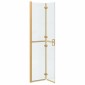 vidaXL Τοίχος Walk-In Ντους Χρυσό 80 x 6,5 x 190 εκ.
