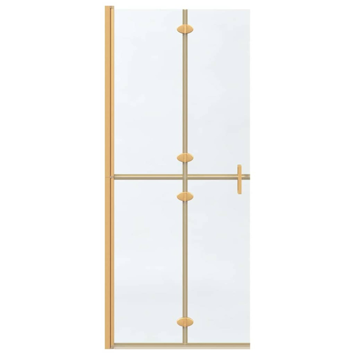 vidaXL Τοίχος Walk-In Ντους Χρυσό 80 x 6,5 x 190 εκ.
