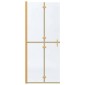 vidaXL Τοίχος Walk-In Ντους Χρυσό 80 x 6,5 x 190 εκ.