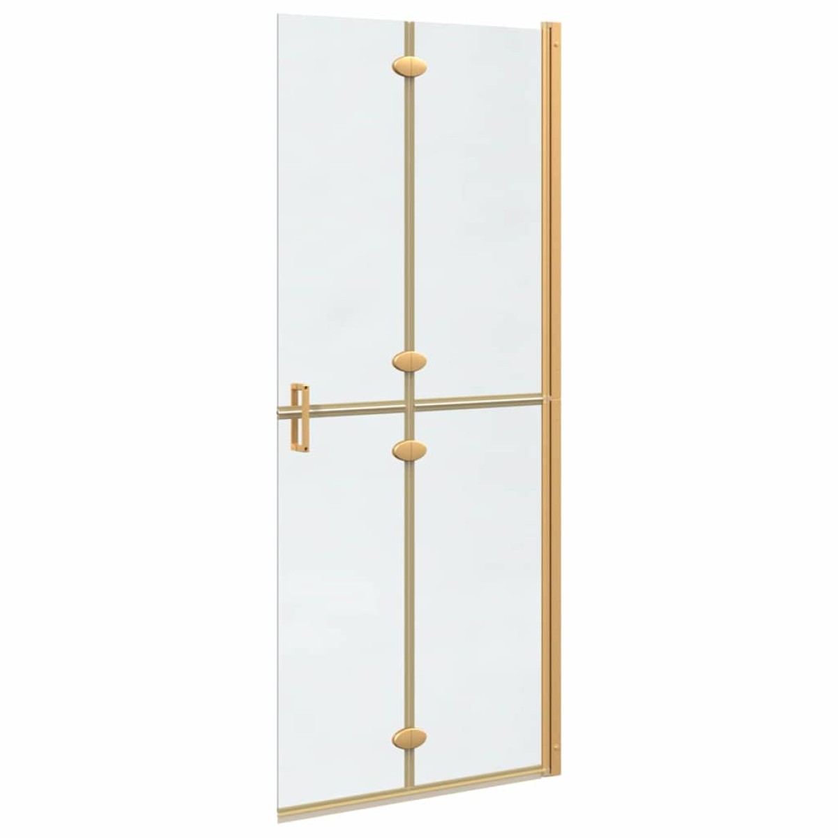vidaXL Τοίχος Walk-In Ντους Χρυσό 80 x 6,5 x 190 εκ.