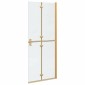 vidaXL Τοίχος Walk-In Ντους Χρυσό 80 x 6,5 x 190 εκ.